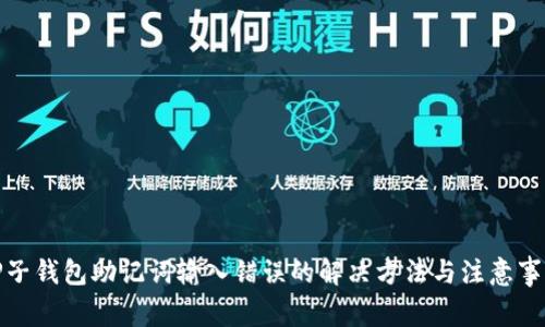 TP子钱包助记词输入错误的解决方法与注意事项