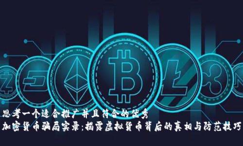 思考一个适合推广并且符合的优秀   
加密货币骗局实录：揭露虚拟货币背后的真相与防范技巧
